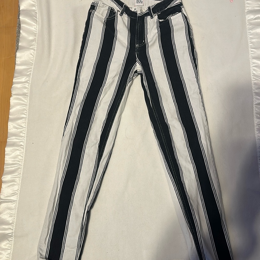 BDG stripe mom jeans